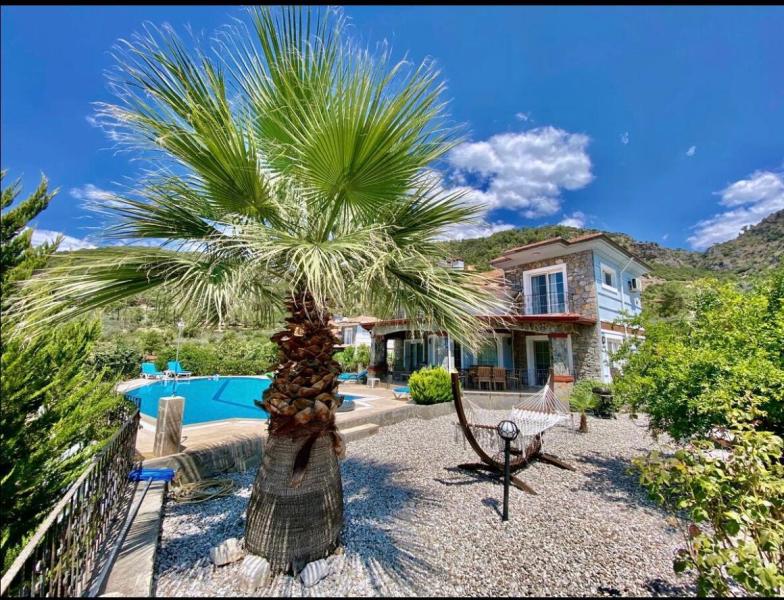 Spectacular Villa with Natural Stone Walls in Uzumlu Fethiye