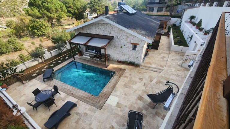 Stone Bungalow with Pool for Sale in Uzumlu Fethiye