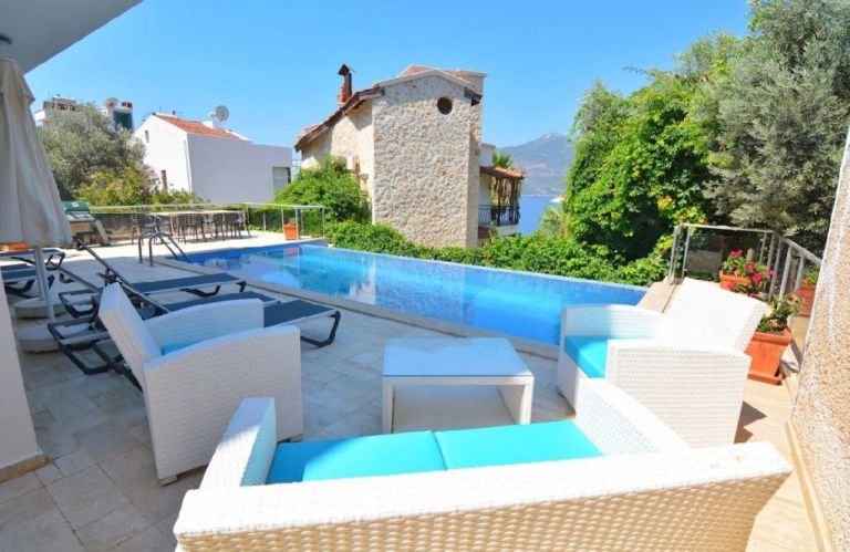 Sea View Family Villa for sale in Kalkan Kas Turkey
