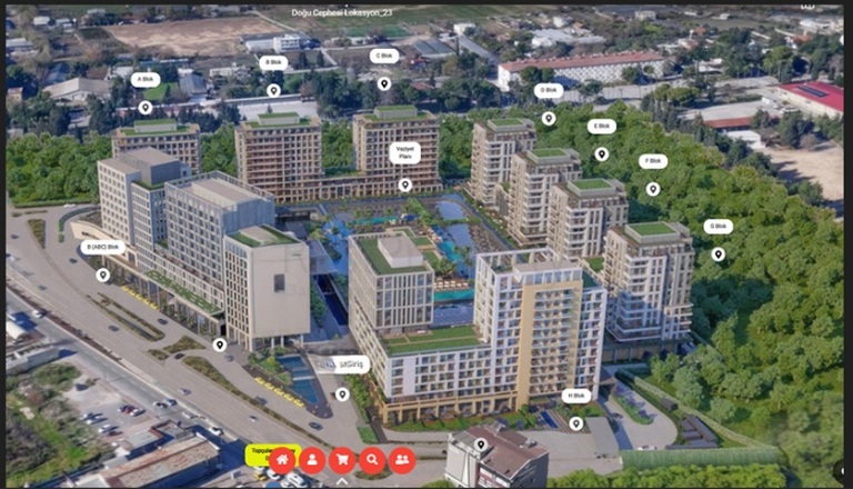 1-2-3-4 Bedroom New Apartments for Sale in Central Antalya Turkey