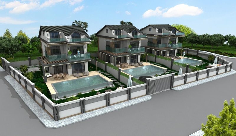New Villa Project in Fethiye Ciftlik Area for Sale