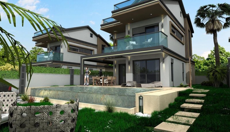 New Villa Project in Fethiye Ciftlik Area for Sale