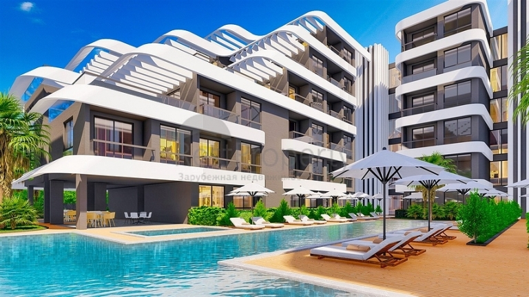One Bedroom Modern Apartments for Sale in Altintas Antalya Turkey (1)