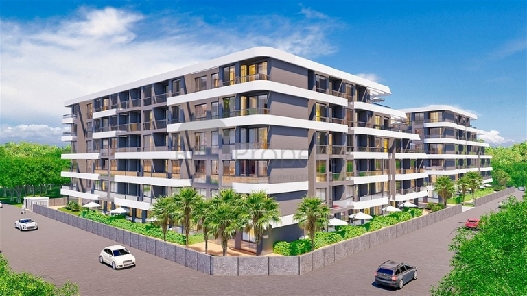 One Bedroom Modern Apartments for Sale in Altintas Antalya Turkey