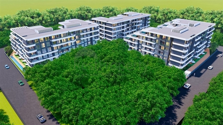 One Bedroom Modern Apartments for Sale in Altintas Antalya Turkey