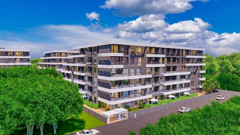 One Bedroom Modern Apartments for Sale in Altintas Antalya Turkey