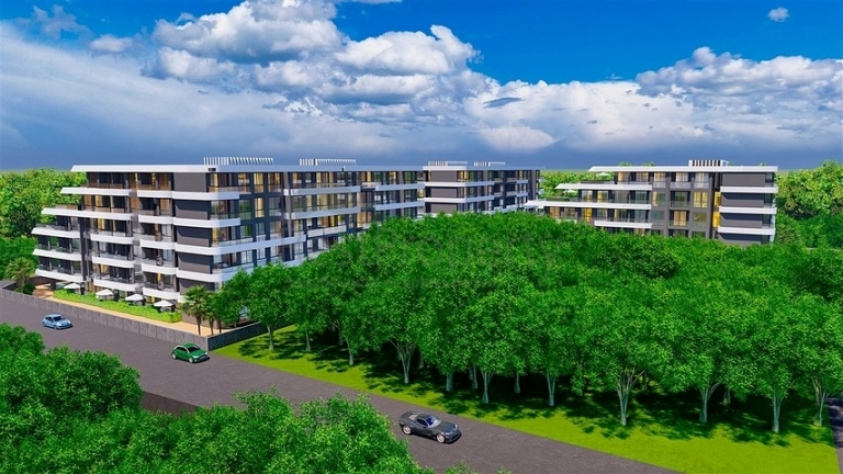 One Bedroom Modern Apartments for Sale in Altintas Antalya Turkey (1)