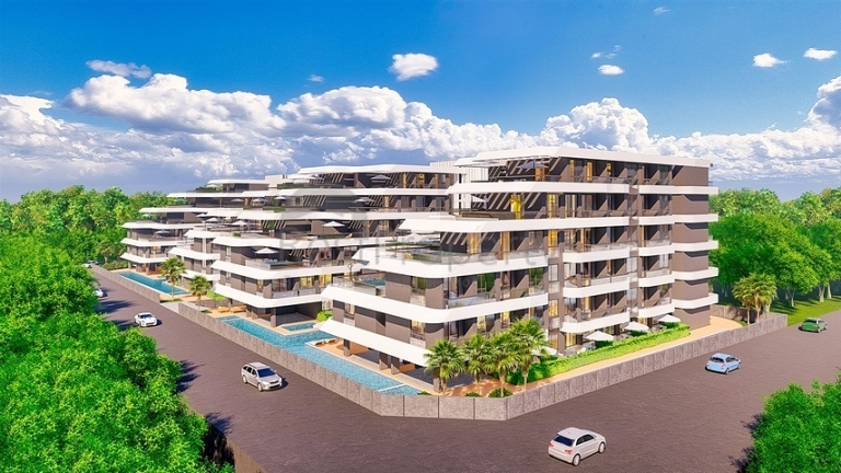 One Bedroom Modern Apartments for Sale in Altintas Antalya Turkey