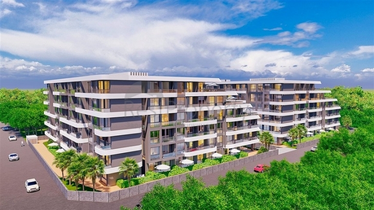 One Bedroom Modern Apartments for Sale in Altintas Antalya Turkey