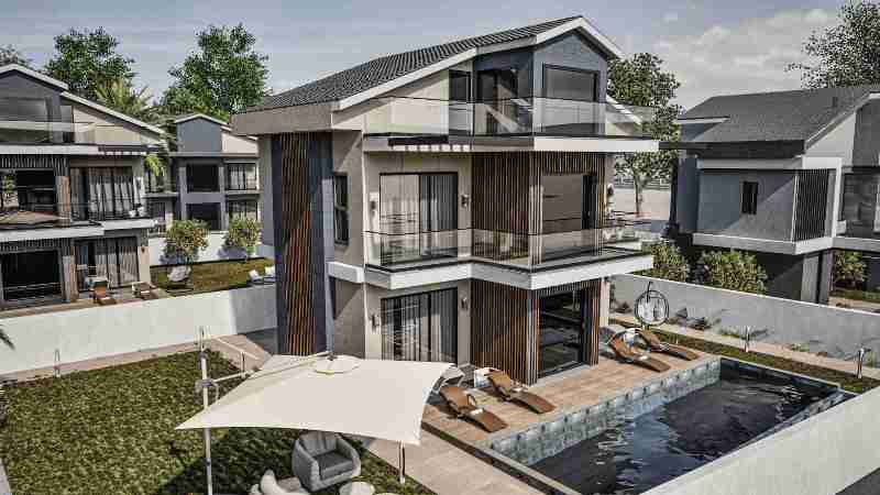 Premium Villas with Pool for Sale in Calis Beach l Fethiye
