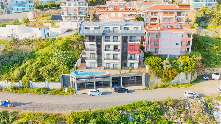 Beautiful Sea View Flat for Sale with Furniture in Alanya Centre