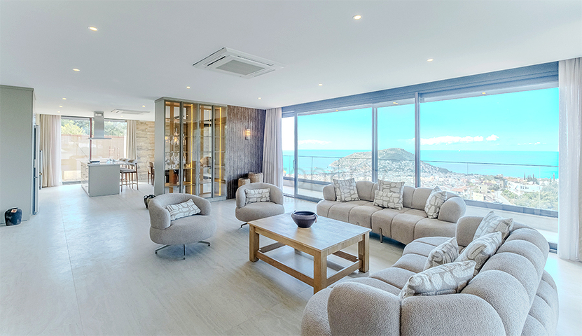 Luxury Sea View Villa For Sale in Alanya Turkey l Ready
