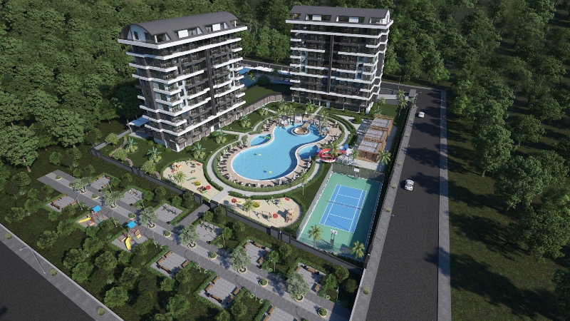 1-2-3 Bedroom New Apartments for Sale in Alanya, Demirtas District