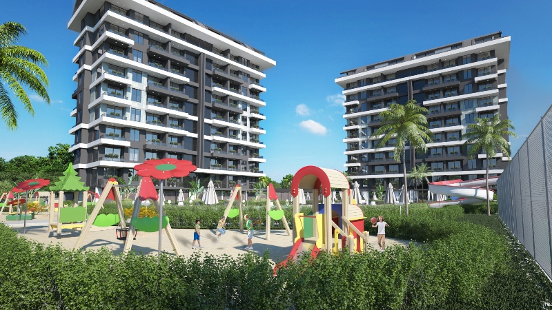 1-2-3 Bedroom New Apartments for Sale in Alanya, Demirtas District