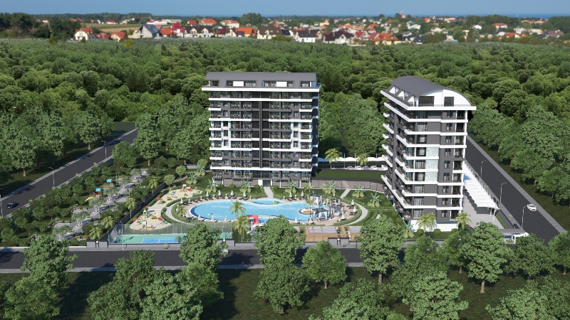 1-2-3 Bedroom New Apartments for Sale in Alanya, Demirtas District