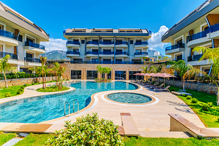 Garden Duplex with Private Terrace for Sale in Kargicak Alanya