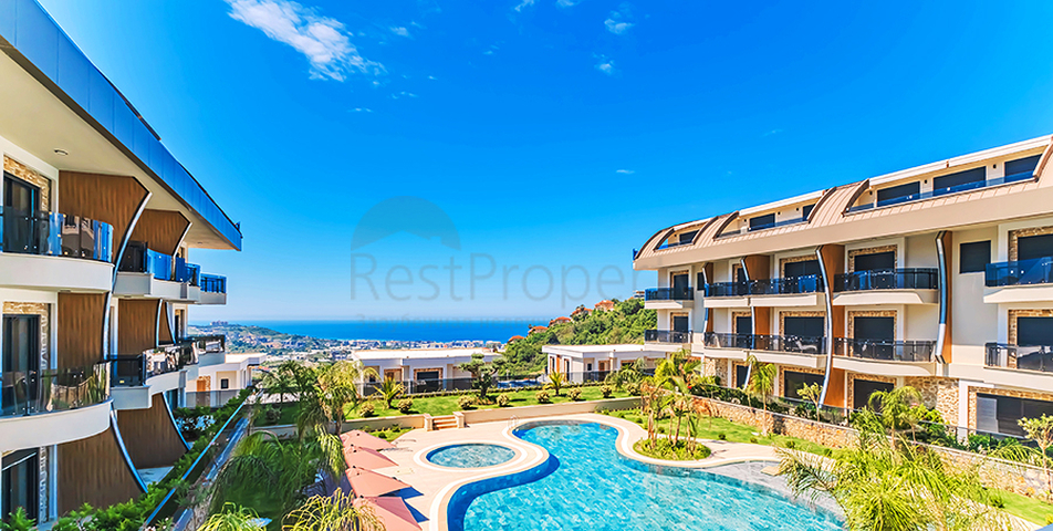 Garden Duplex with Private Terrace for Sale in Kargicak Alanya