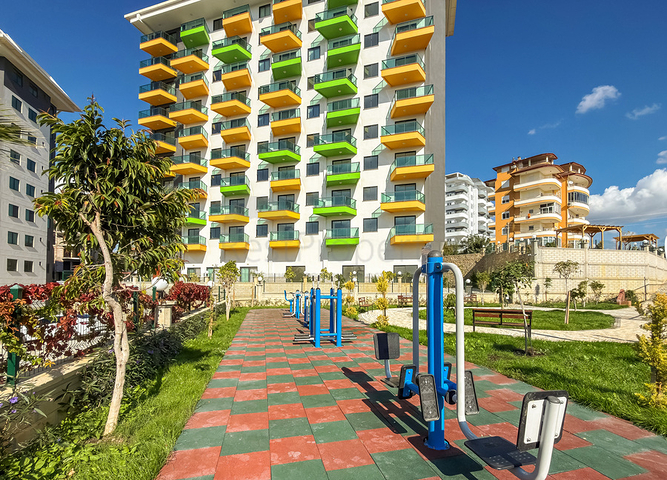 2 Bedroom Sea View Flat with Terrace in Avsallar Alanya Turkey