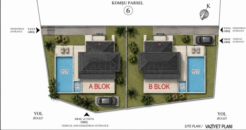 4 Bedroom Villa with Pool for Sale in Tekirova Kemer Antalya