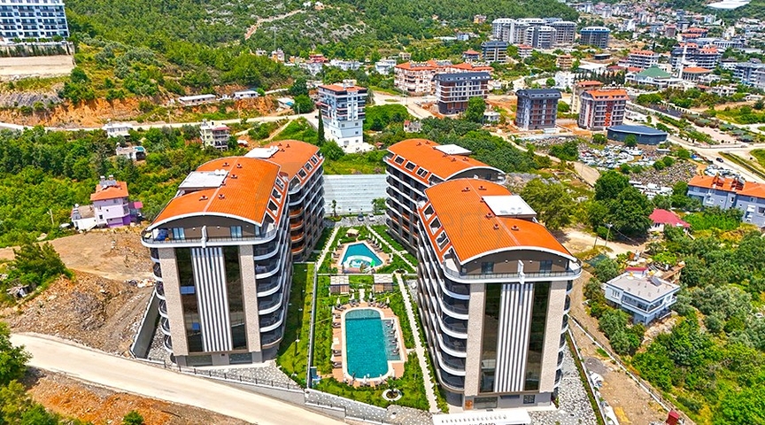 Apartment with City Views for Sale in Ciplakli Alanya