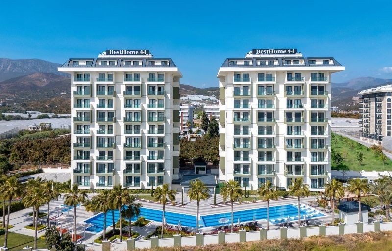 New Apartments for Sale in Alanya Turkey l 44 Gardenia