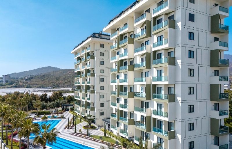 New Apartments for Sale in Alanya Turkey l 44 Gardenia