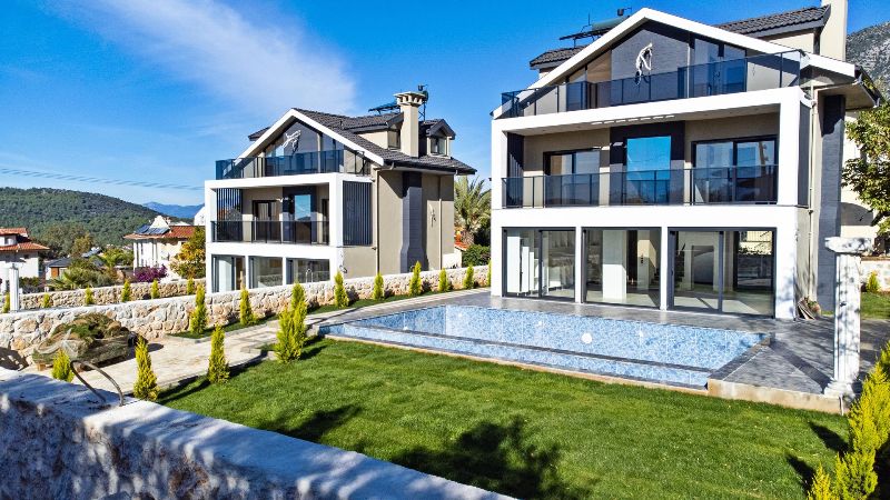 Newly Build 4 Bedroom Detached Villas for Sale in Ovacik Fethiye