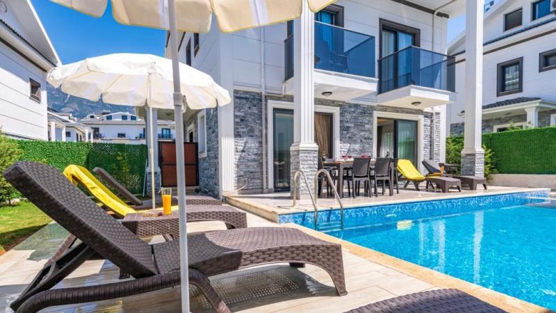 Ready to Move 4 Bedroom Triplex Villa in Ovacik Fethiye for Sale