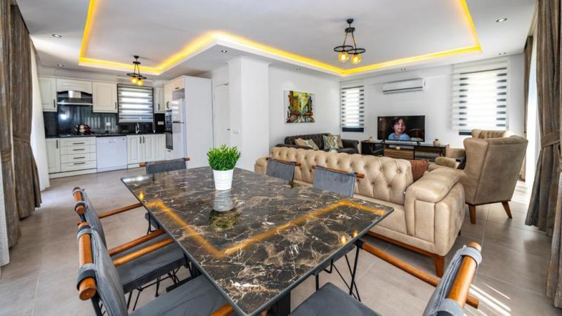 Ready to Move 4 Bedroom Triplex Villa in Ovacik Fethiye for Sale