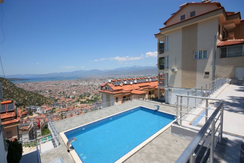 Sea View 3 Bedroom Fethiye Apartment for Sale in Tasyaka District