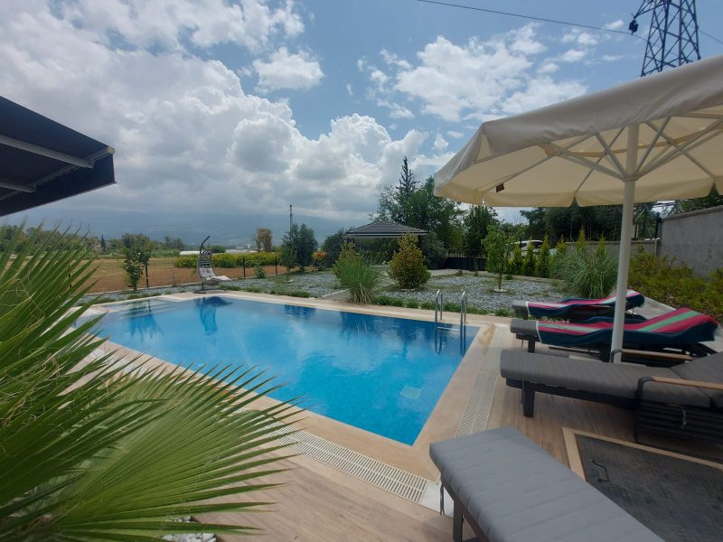 2 Bedroom Bungalow with Pool for Sale in Seydikemer Fethiye