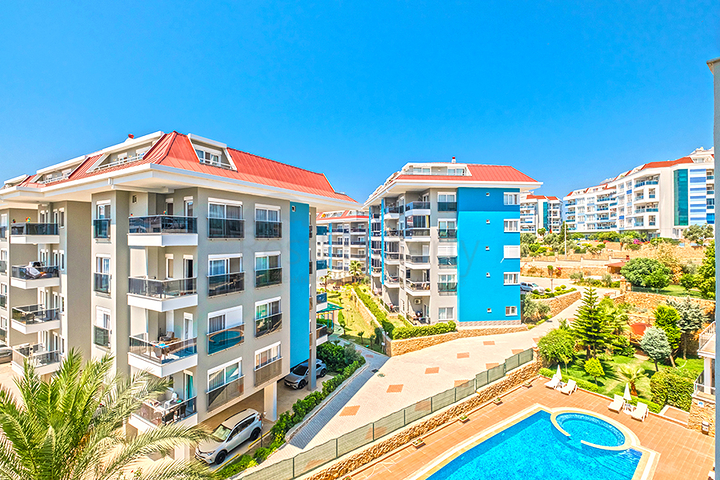 Affordable 1+1 Apartment in Kestel in a Modern Complex near the Beach