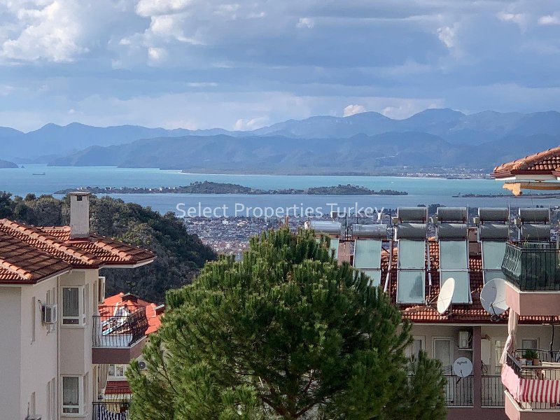 Affordable 3 Bedroom Flat with Sea View for Sale in Tasyaka Fethiye