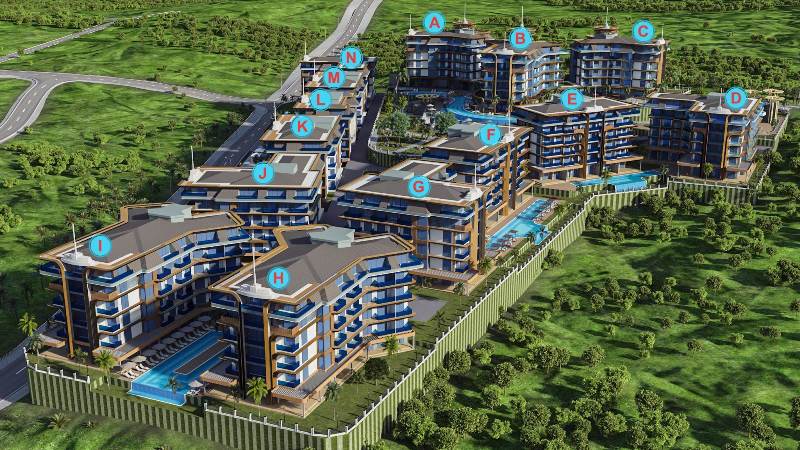 Amazing Residential Development in Kestel Alanya l Cebeci Vista