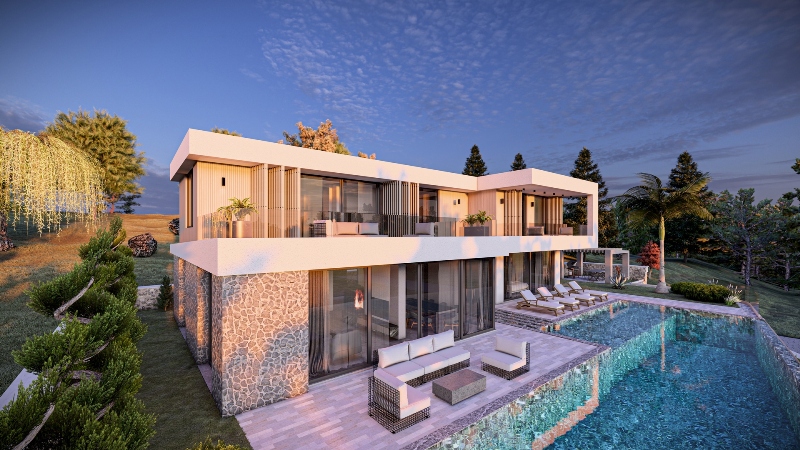 Off Plan Villa; Luxury Villa for Sale in Hisaronu Area of Oludeniz Fethiye