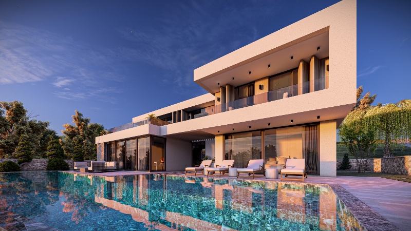 Off Plan Villa; Luxury Villa for Sale in Hisaronu Area of Oludeniz Fethiye