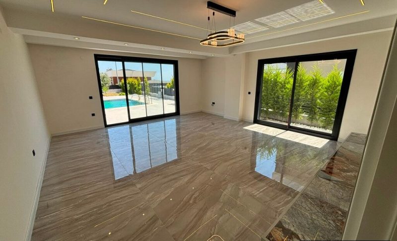 Brand New Luxurious Villa with Distant Sea Views in Didim for Sale
