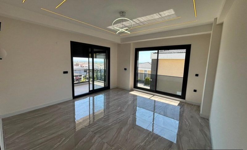 Brand New Luxurious Villa with Distant Sea Views in Didim for Sale