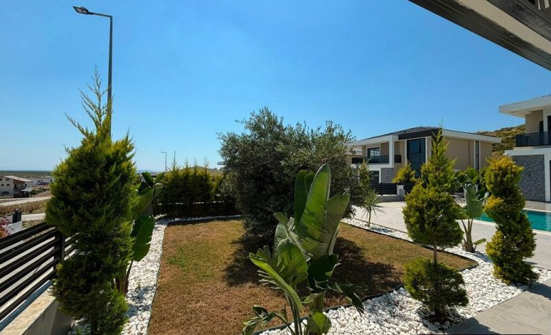 Brand New Luxurious Villa with Distant Sea Views in Didim for Sale
