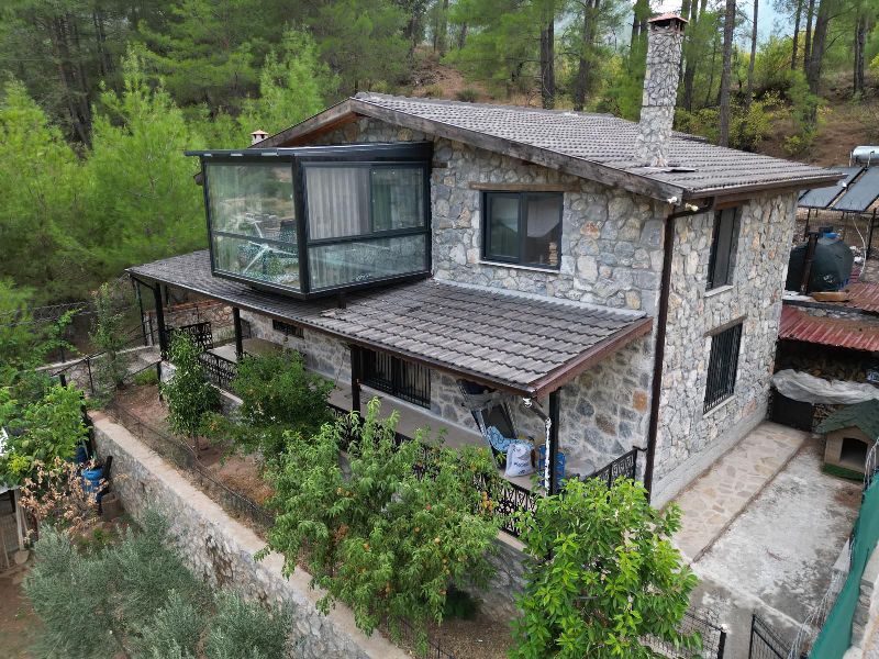 Characteristic Stone Villa with Views in Kizilbel Yesiluzumlu Fethiye