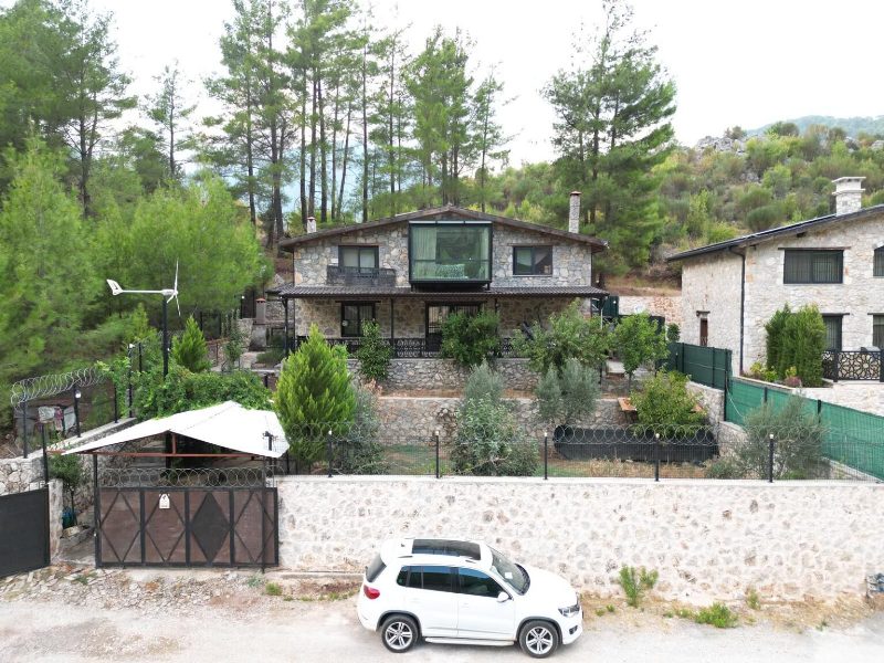 Characteristic Stone Villa with Views in Kizilbel Yesiluzumlu Fethiye