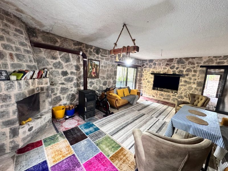 Characteristic Stone Villa with Views in Kizilbel Yesiluzumlu Fethiye