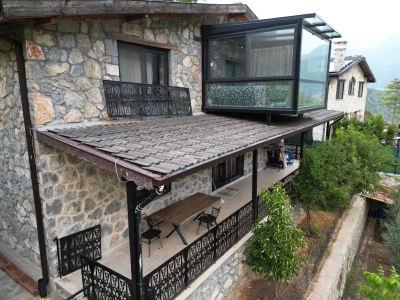 Characteristic Stone Villa with Views in Kizilbel Yesiluzumlu Fethiye