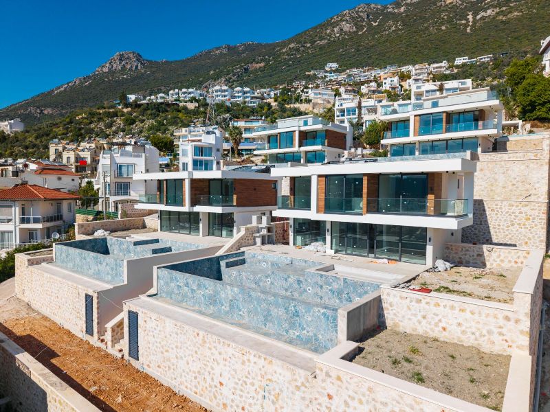 Close to Completion; Sea View Villas for Sale in Kalkan