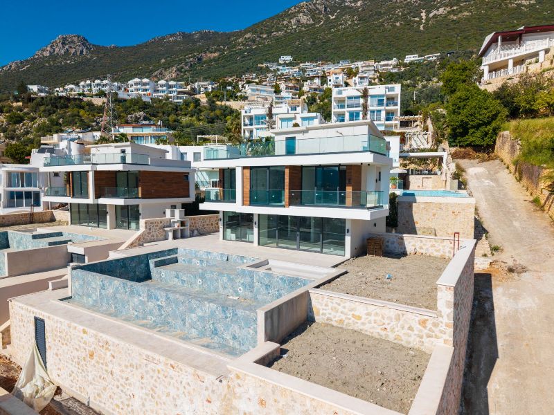 Close to Completion; Sea View Villas for Sale in Kalkan