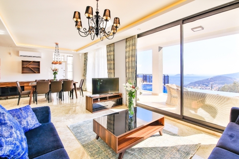 Elegance Kalkan Villa with Amazing Sea Views and Luxury for Sale