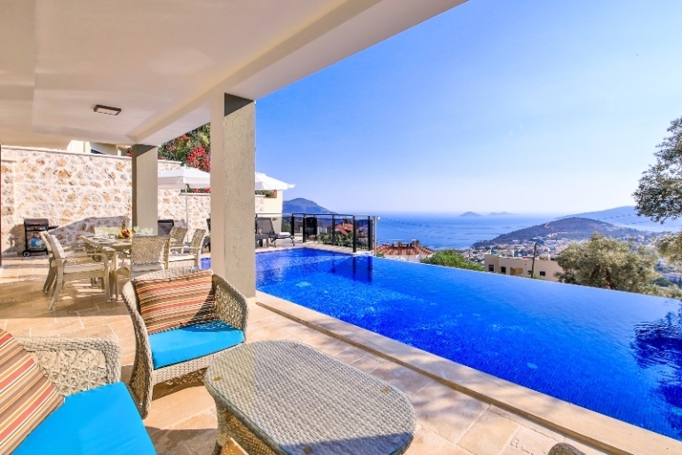 Elegance Kalkan Villa with Amazing Sea Views and Luxury for Sale