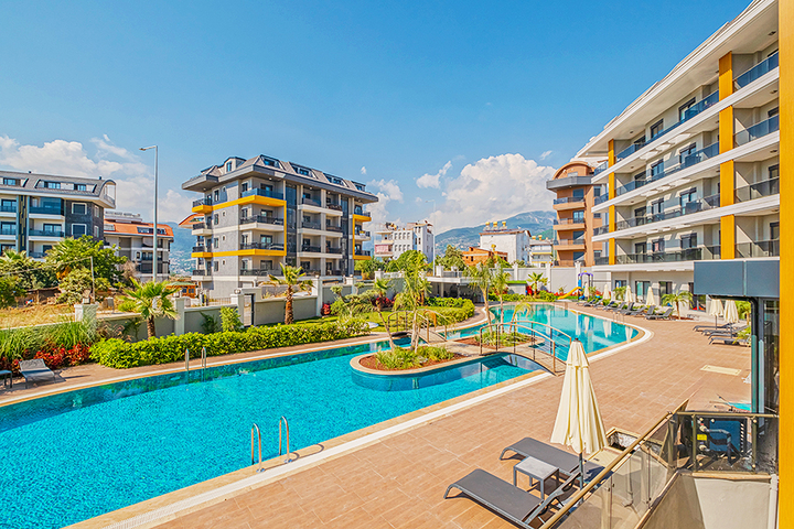 For Rent Alanya; Furnished 1 Bedroom Apartment in Oba Alanya