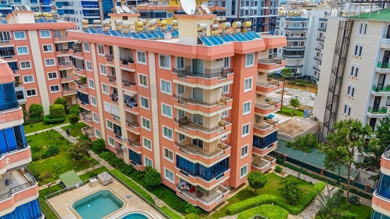 Furnished 2+1 Apartment 50 m from the sea in Mahmutlar, Alanya for Sale