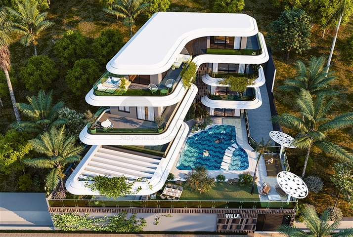 Luxury 7+2 Villa with Amazing Views for Sale in Kargicak Alanya